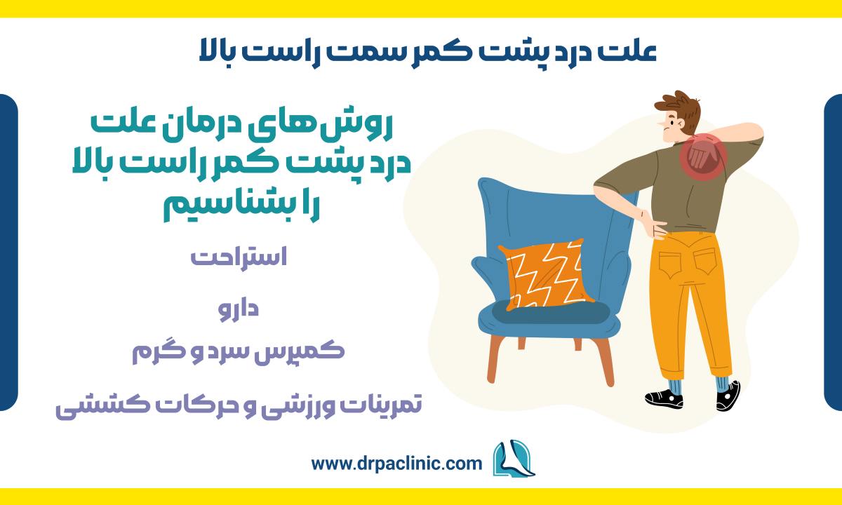 علت درد پشت کمر سمت راست بالا 